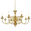vidaXL Lampadario Oro con 8 Lampadine E14