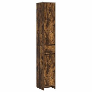 vidaXL Mobile da Bagno Rovere Fumo 30 x 33 x 190 cm