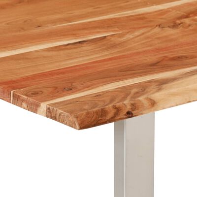 vidaXL Tavolo da Pranzo 154x80x76 cm in Legno Massello di Acacia