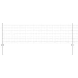 vidaXL Recinzione con Posto Argento