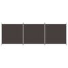 vidaXL Divisorio a 3 Pannelli Marrone 525x180 cm in Tessuto