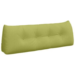 vidaXL Cuscino per Schiena Verde chiaro 140 x 24 x 50 cm Tessuto