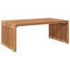 vidaXL Tavolo Laterale da Giardino Marrone 90 x 50 x 36 cm
