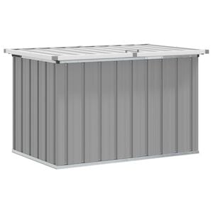 vidaXL Baule da Giardino Grigio 109x67x65 cm