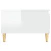 vidaXL Tavolino Salotto Bianco Lucido 55x55x36,5 cm Legno Multistrato