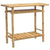 vidaXL Tavolo Consolle 90x37x75 cm in Bamb&ugrave;