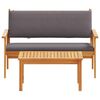 vidaXL Set Divano da Giardino 2 pcs Marrone Legno massello di acacia