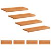 vidaXL Tappeti per scale 8 pz 70 x 30 x 2 cm Marrone Chiaro