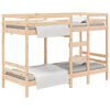 vidaXL Letto a Castello senza Materasso 90x200cm Massello Pino