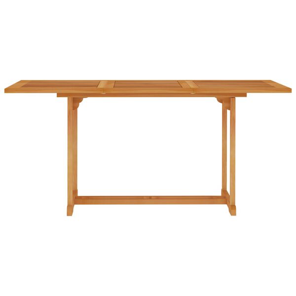 vidaXL Set da Pranzo da Giardino 7 pz in Legno Massello di Teak