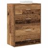 vidaXL Armadi con 2 Cassetti 2 pz Legno Antico 60x31x40 cm Truciolato