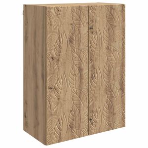 vidaXL Mobiletto a muro Rovere Artigianale 66 x 34,5 x 90 cm