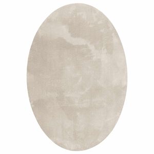 vidaXL Tappeti per area Ovale HUARTE Beige 120 x 170 cm