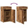 vidaXL Credenza con cassetto Legno vecchio 50 x 42,5 x 93 cm