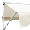 vidaXL Tenda Parasole con Piedistallo 500x300 cm Crema