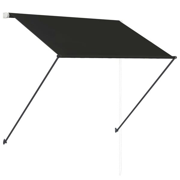 vidaXL Tenda da Sole Retrattile con LED 100x150 cm Antracite