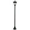 Luxform Lampione Solare a LED da Giardino Casablanca Nero 31159