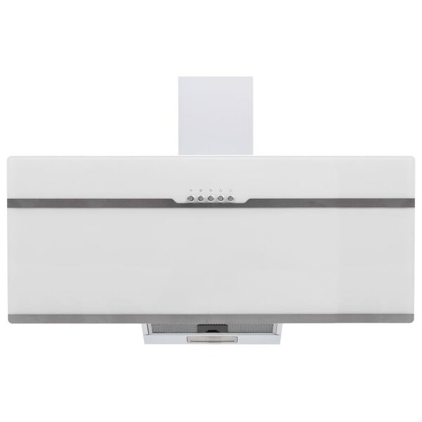 vidaXL Cappa RGB con LED 90 cm in Acciaio Inox e Vetro Temperato