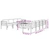 vidaXL Set Divani da Giardino 9 pz con Cuscini in Alluminio Antracite