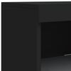 vidaXL Credenza con Luci LED Nera 162x37x100 cm