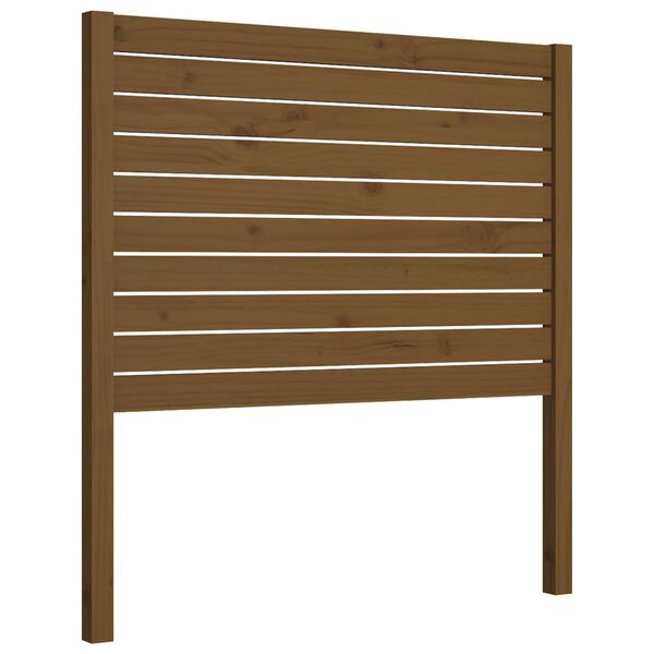 vidaXL Testiera per Letto ambra 106x4x100 cm in Legno Massello di Pino