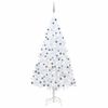 vidaXL Albero di Natale Preilluminato con Palline Bianco 240 cm PVC