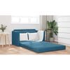 vidaXL Divano letto 110cm Blu Velluto