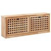 vidaXL Panca con Scarpiera 94x20x38 cm in Legno Massello di Noce