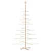 vidaXL Albero di Natale Decorativo in Legno 180 cm Legno Massello Pino