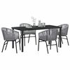 vidaXL Set da Pranzo per Giardino 5 pcs Antracite