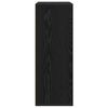 vidaXL Credenza Rovere Nero 60 x 31 x 84 cm Legno multistrato