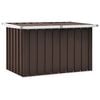 vidaXL Baule da giardino marrone 109x67x65 cm
