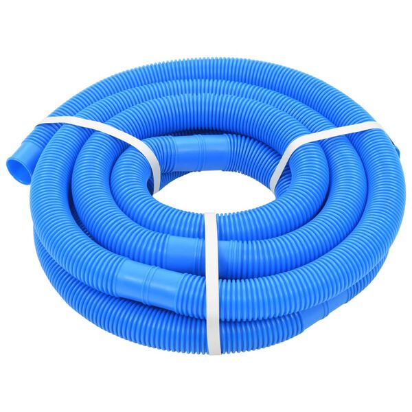 vidaXL Tubo Flessibile per Piscina con Morsetti Blu 38 mm 6 m