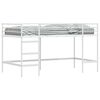 vidaXL Struttura del letto loft per bambini Bianco 90 x 200 cm Acciaio