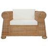 vidaXL Set di Divani 2 pz con Cuscini in Rattan Naturale