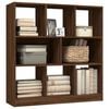 vidaXL Libreria Rovere Marrone 97,5x29,5x100 cm in Legno Multistrato