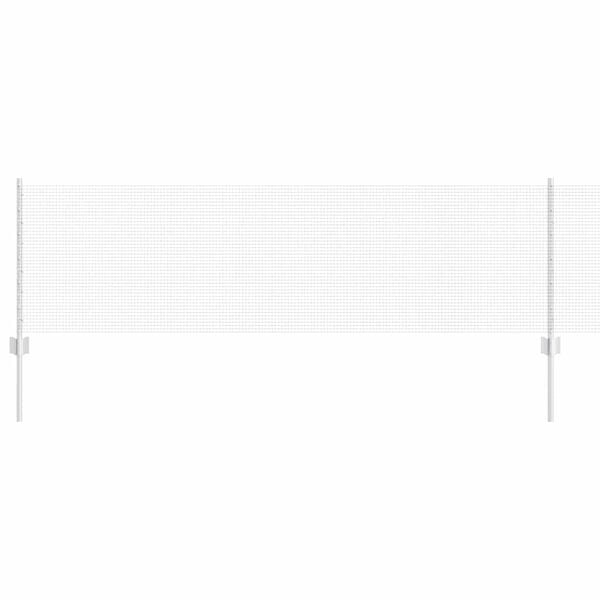 vidaXL Recinzione con Posto Argento 0,6 x 10 m Acciaio