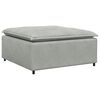 vidaXL Modulo Poggiapiedi Divano Modulare Grigio Chiaro 100x100x48 cm