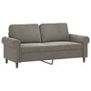 vidaXL Divano a 2 Posti Grigio Chiaro 140 cm in Velluto