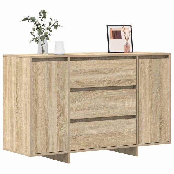 vidaXL Credenza Rovere Sonoma 120 x 41 x 75 cm Legno multistrato