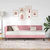 vidaXL Cornice del letto ad angolo Rosa 80 x 200 cm Velluto