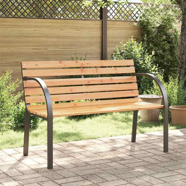 vidaXL Panca da Giardino Doppia 81 cm in Legno di Abete Cinese