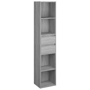 vidaXL Libreria Grigio Sonoma 36x30x171 cm in Legno Multistrato