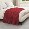 vidaXL Coperte da Pile 6 pcs Rosso Bordeaux 150 x 130 cm Panno