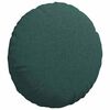vidaXL Cuscini per Seduta 2 pcs Verde Scuro &Oslash;40 x 13 cm Tessuto