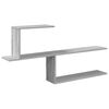 vidaXL Scaffale da parete Sonoma grigio 122 x 18 x 60 cm