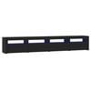 vidaXL Mobile Porta TV con Luci LED Nero 240x35x40 cm