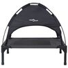 vidaXL Letto per Cani Nero 62 x 48 x 61 cm Acciaio
