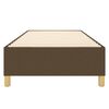 vidaXL Struttura Letto a Rete a Molle Marrone Scuro 100x200 cm Tessuto