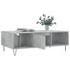 vidaXL Tavolino Salotto Grigio Cemento 104x60x35 cm Legno Multistrato